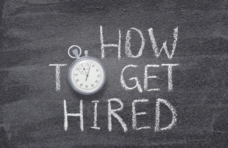 how to get hired written on blackboard