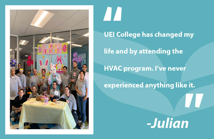 UEI College students